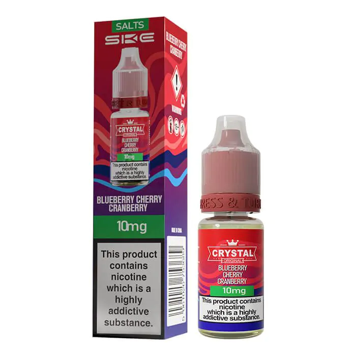 Crystal Nic Salts - Blueberry Cherry Cranberry - 10ml E-liquid