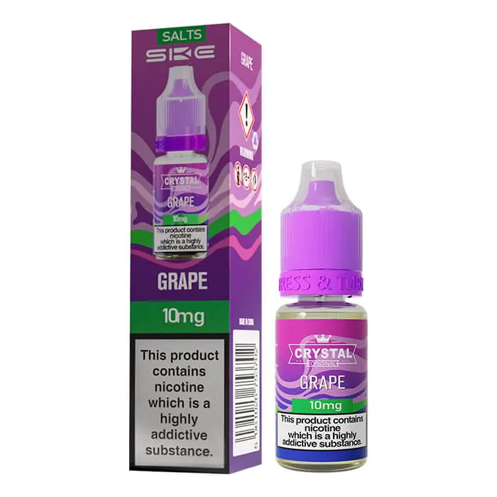 Crystal Nic Salts - Grape - 10ml E-liquid