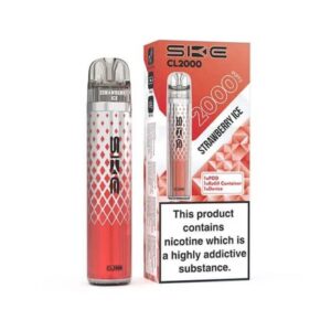 SKE Crystal CL2000 Prefilled Pod Vape Kit - Strawberry Ice